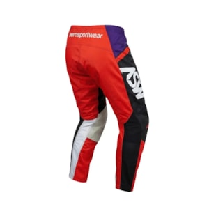 Segunda imagem do produto Calça ASW Image Enduro Hades Roxo Preto Vermelho
