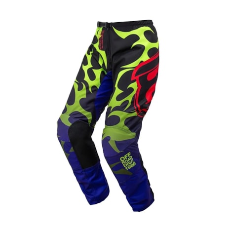 Calça ASW Image Meta Preto Roxo Amarelo Flúor