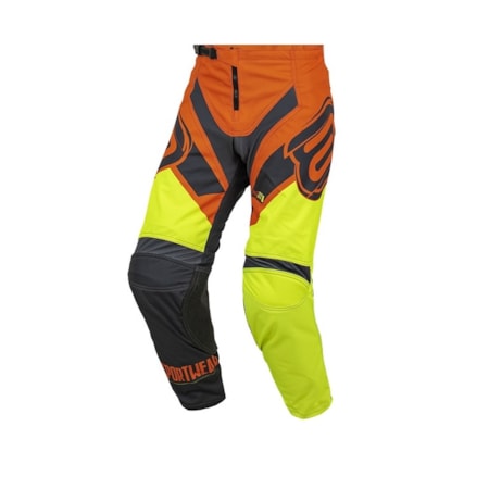 Calça ASW Image Moto-DNA 22 - Laranja Amarelo Flúor