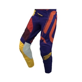 Calça ASW Podium Alchemy 22 - Roxo Amarelo Vermelho