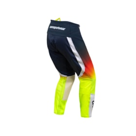 Calça ASW Podium Nitro Azul Amarelo Flúor