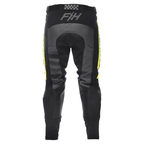 Segunda imagem do produto Calça Fasthouse Grindhouse Amarelo Flúor Preto