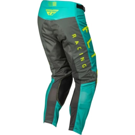 Segunda imagem do produto Calça Fly Kinetic Mesh Kore - Amarelo Flúor Teal Cinza