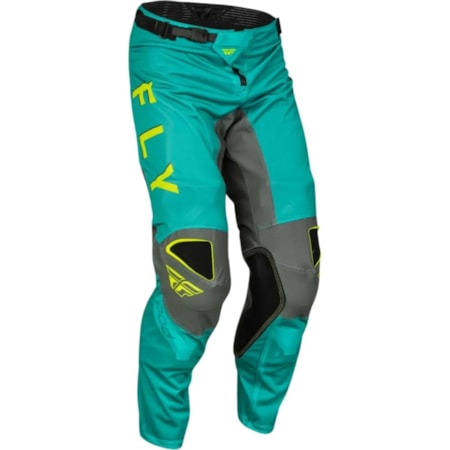 Calça Fly Kinetic Mesh Kore - Amarelo Flúor Teal Cinza