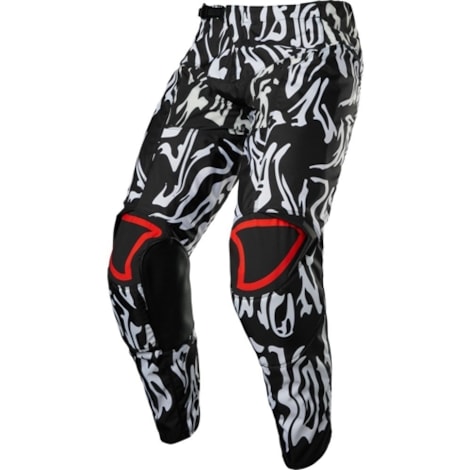 Calça Fox 180 Peril - Preto Vermelho