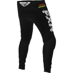 Calça FXR Clutch MX - Preto Laranja Hivis