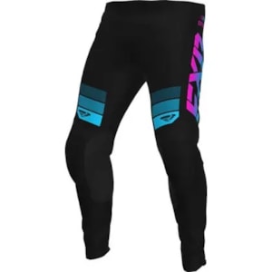 Calça FXR Clutch MX Preto Sky Rosa