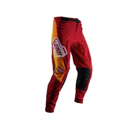 Calça Leatt 4.5 - Vermelho Laranja Preto
