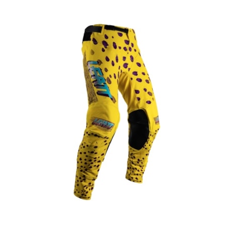 Calça Leatt I.K.S 5.5 Amarelo Roxo
