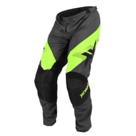 Calça Mattos Racing Pro Echoes - Cinza Amarelo Flúor