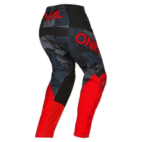Segunda imagem do produto Calça Oneal Element Camo Preto Vermelho