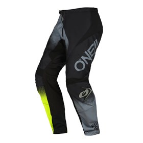 Calça Oneal Element Racewear - Preto Cinza Amarelo Neon