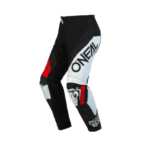 Calça Oneal Element Shocker Preto Vermelho