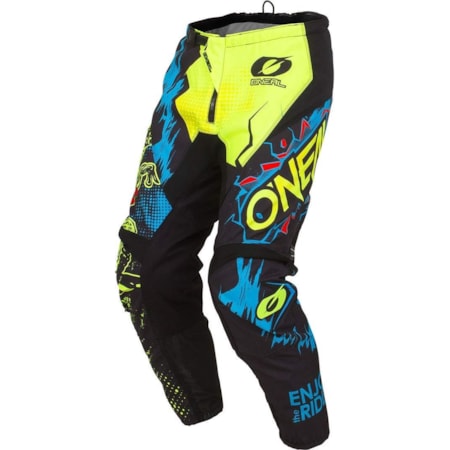 Calça Oneal Element Villain Amarelo Neon