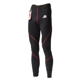 Calça Segunda Pele A System Racing - Preto Vermelho