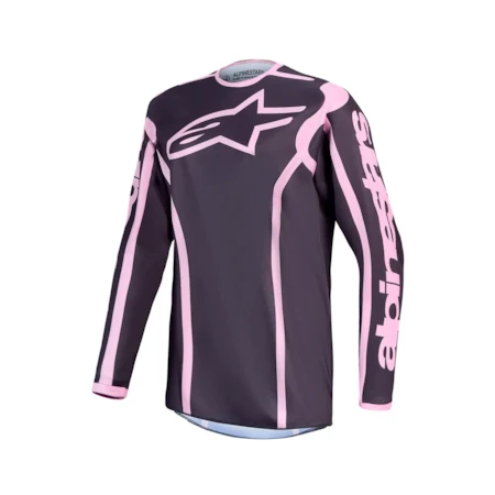 Camisa Alpinestars Feminino Stella Fluid Apex V2 Chumbo Rosa