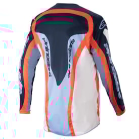 Segunda imagem do produto Camisa Alpinestars Fluid Agent 23 - Azul Claro Azul Marinho Laranja