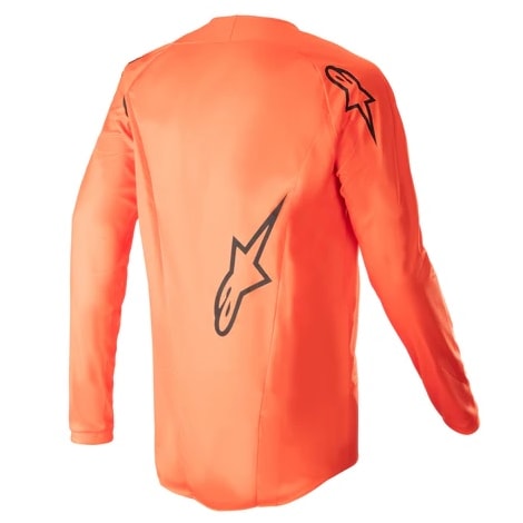 Segunda imagem do produto Camisa Alpinestars Fluid Lurv 23 - Laranja Hot Preto