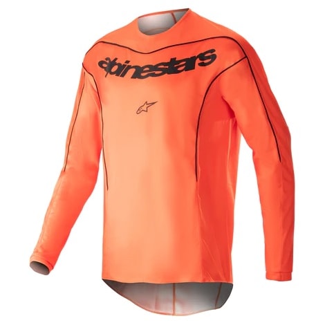 Segunda imagem do produto Camisa Alpinestars Fluid Lurv 23 - Laranja Hot Preto