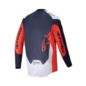 Camisa Alpinestars Pro Dura 25 - Azul Laranja Hot Branco