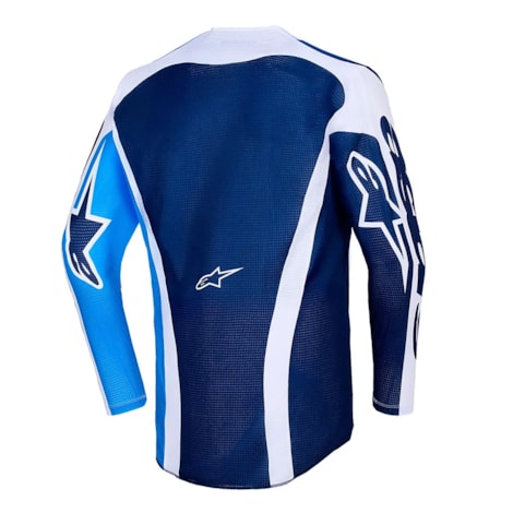 Segunda imagem do produto Camisa Alpinestars Racer Air Portl Azul Branco Ucla