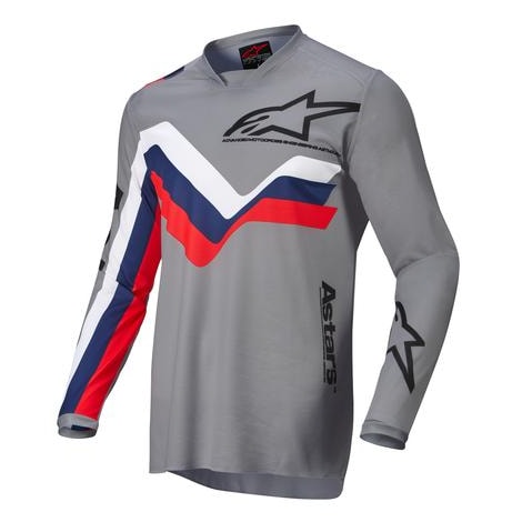 Camisa Alpinestars Racer Braap 22 - Cinza Claro