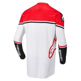 Camisa Alpinestars Racer Flagship 22 - Branco Vermelho Preto
