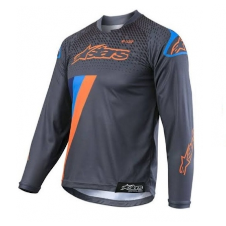 Camisa Alpinestars Racer Magneto 19 Infantil - Ciano