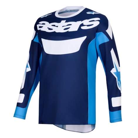 Camisa Alpinestars Racer Riway Azul Branco Ucla