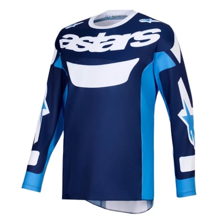 Camisa Alpinestars Racer Riway Azul Branco Ucla