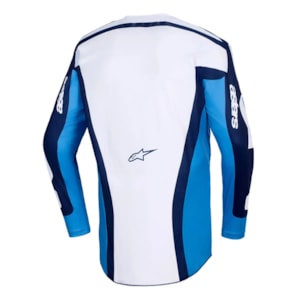 Segunda imagem do produto Camisa Alpinestars Racer Riway Azul Branco Ucla