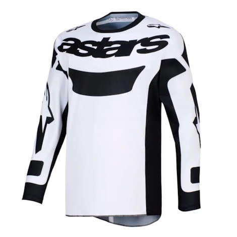 Camisa Alpinestars Racer Riway Branco Preto