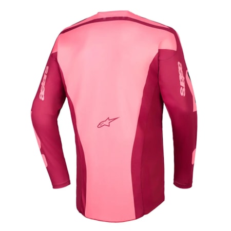 Segunda imagem do produto Camisa Alpinestars Racer Riway Vermelho Escuro Coral