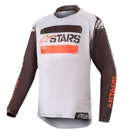 Camisa Alpinestars Racer Tactical 19 Infantil - Cinza Vermelho