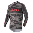 Camisa Alpinestars Racer Tactical 22 - Preto Cinza Camo Vermelho