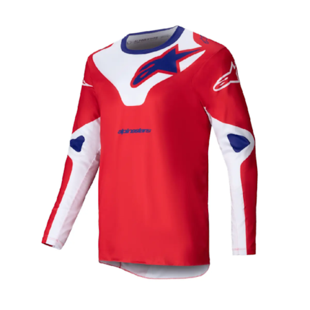 Camisa Alpinestars Racer Veil Vermelho Bright Branco
