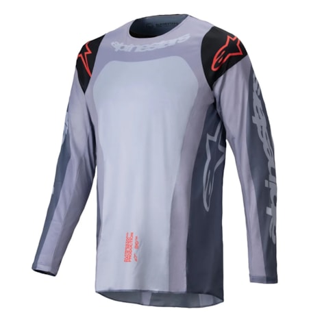 Camisa Alpinestars Recer Ocuri 25 - Cinza Preto Laranja Flúor