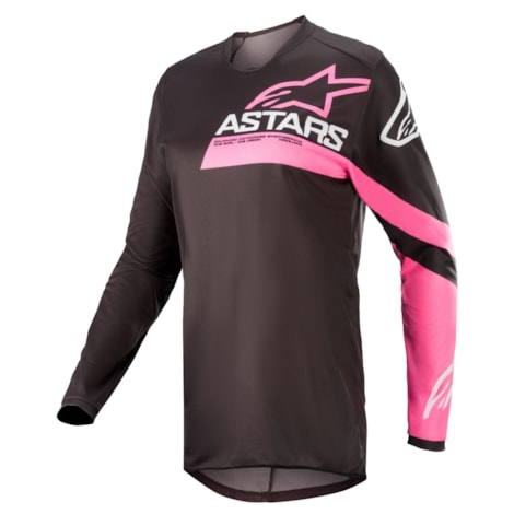 Segunda imagem do produto Camisa Alpinestars Stella Fluid Chaser 22 - Preto Rosa