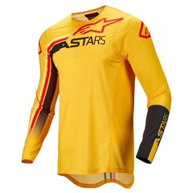 Camisa Alpinestars Supertech Blaze 22 - Amarelo Preto Vermelho Fluor