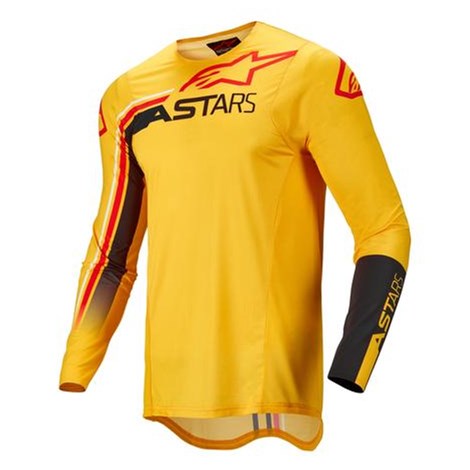Camisa Alpinestars Supertech Blaze 22 - Amarelo Preto Vermelho Fluor