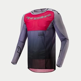 Camisa Alpinestars Supertech Dade 24 - Cinza Iron Vermelho