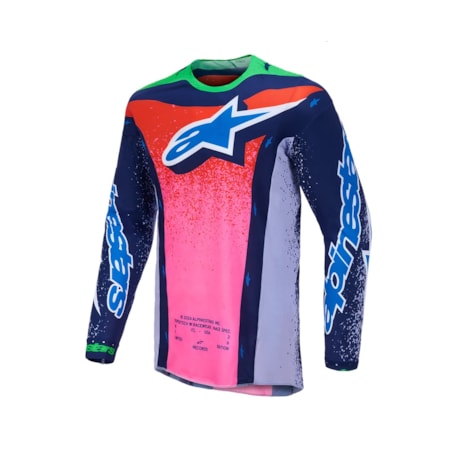 Camisa Alpinestars Supertech Records LT Multicolor