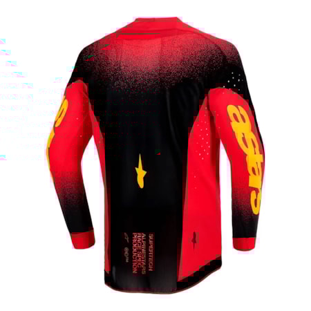 Segunda imagem do produto Camisa Alpinestars Supertech Scenz Vermelho Preto Amarelo