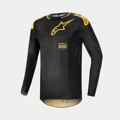 Camisa Alpinestars Supertech Ward 24 - Preto Amarelo