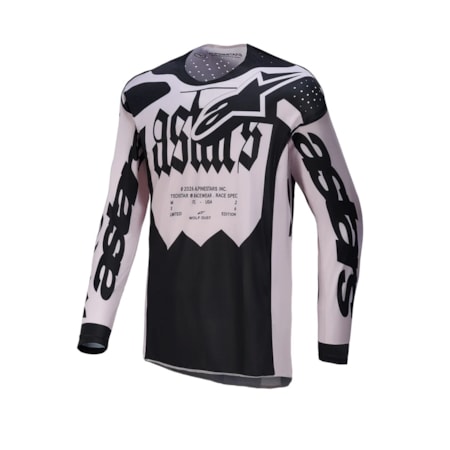 Camisa Alpinestars Techstar Wolf Dust Cinza Preto