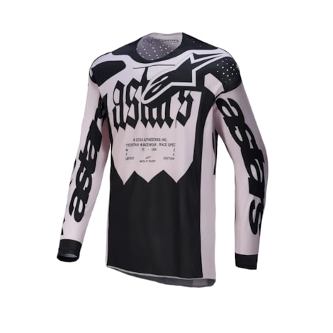 Camisa Alpinestars Techstar Wolf Dust Cinza Preto