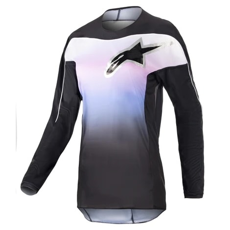 Camisa Alpnestars Stella Fluid 23 Feminino - Preto Azul Roxo