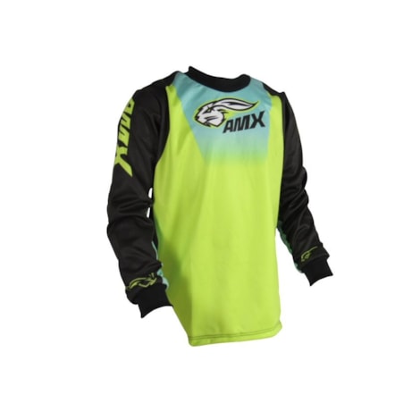 Camisa AMX Infantil Classic - Silver Neon