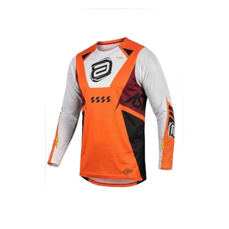 Camisa ASW Concept Chevron Laranja Flúor Branco Vinho