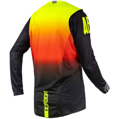 Segunda imagem do produto Camisa ASW Concept Future - Vermelho Preto Amarelo Flúor